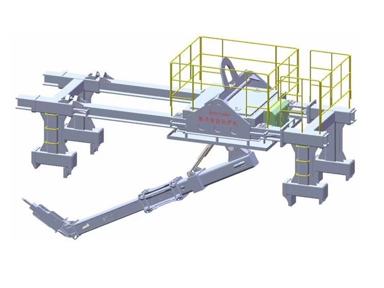 Rack-type debricking machine